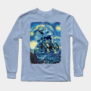 Cycle Van Gogh Style Long Sleeve T-Shirt